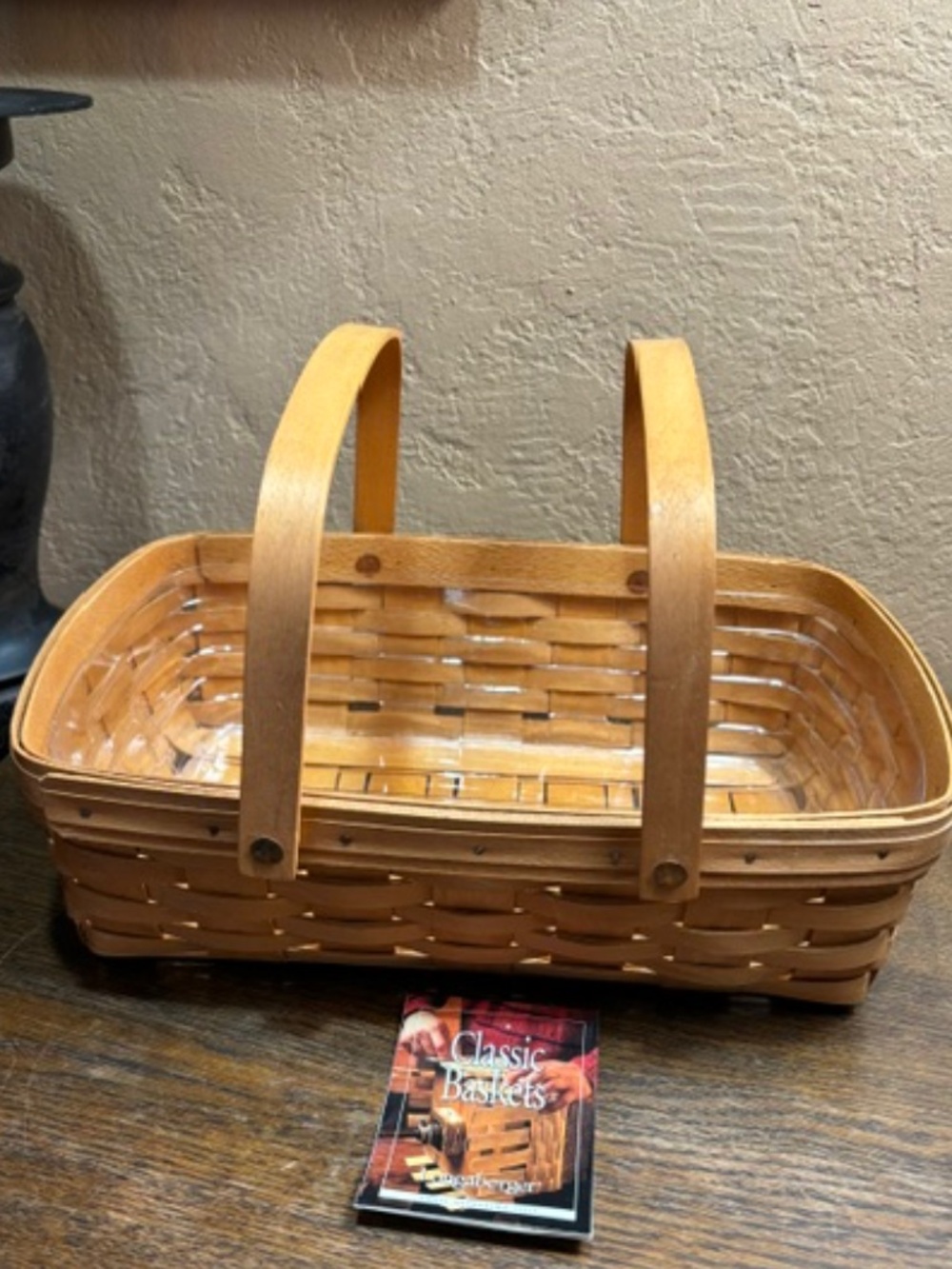 Longaberger small Gathering Basket w/liner